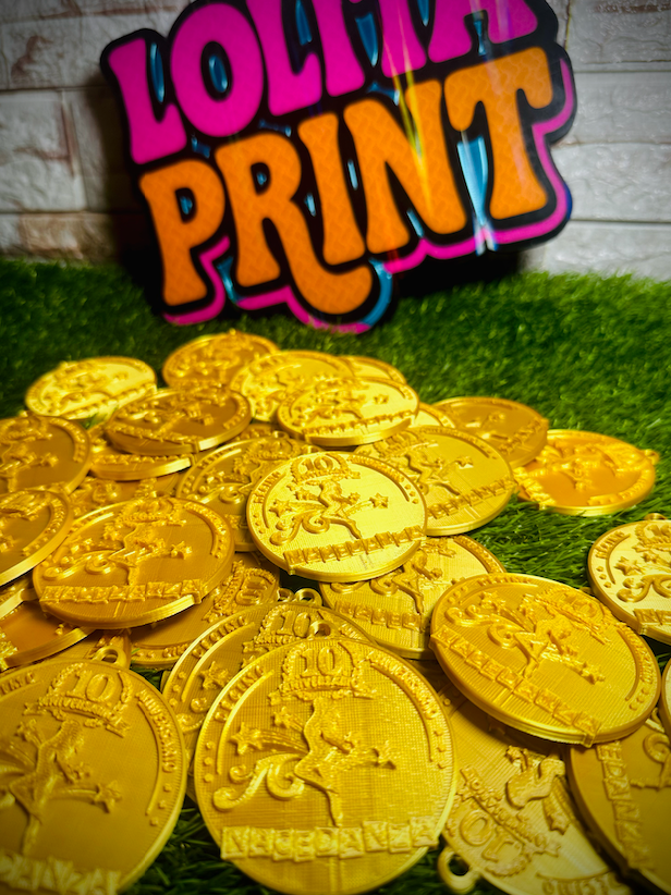 Medalla para campeonato de baile con relieve personalizado