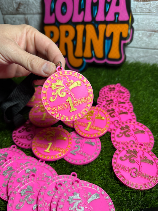 Medalla personalizada para competiciones de danza