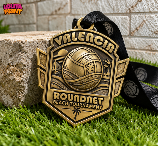Medalla de Metal Personalizada en Relieve 3D