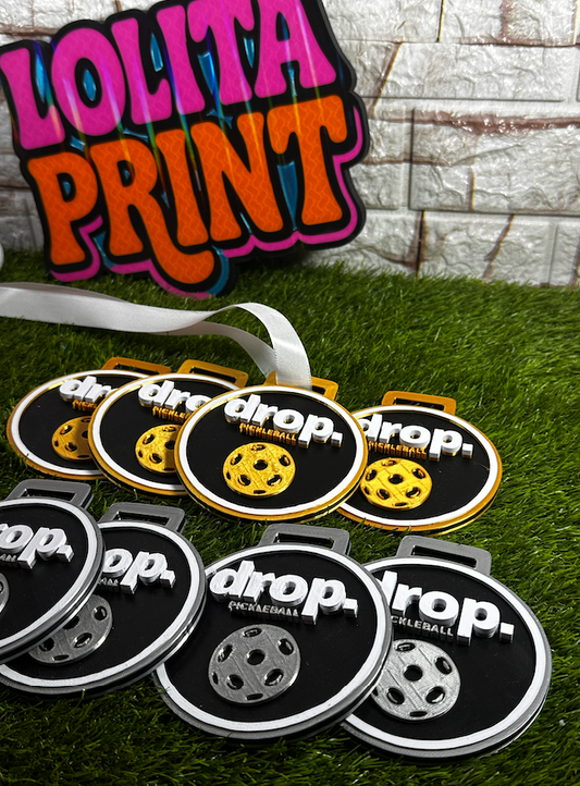 Medalla de Pickleball Grande Personalizada