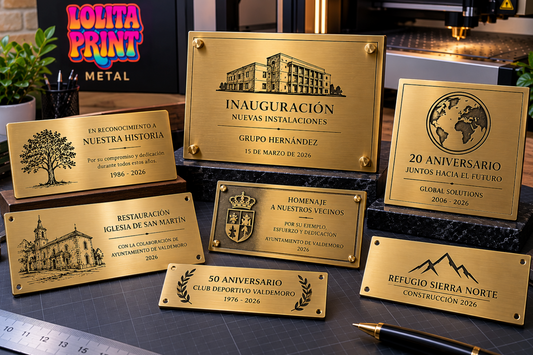 Placa Conmemorativa Personalizada de Latón