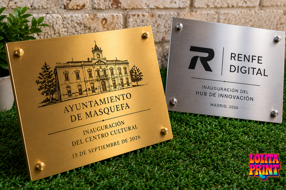 Placa de Inauguración Personalizada en Metal