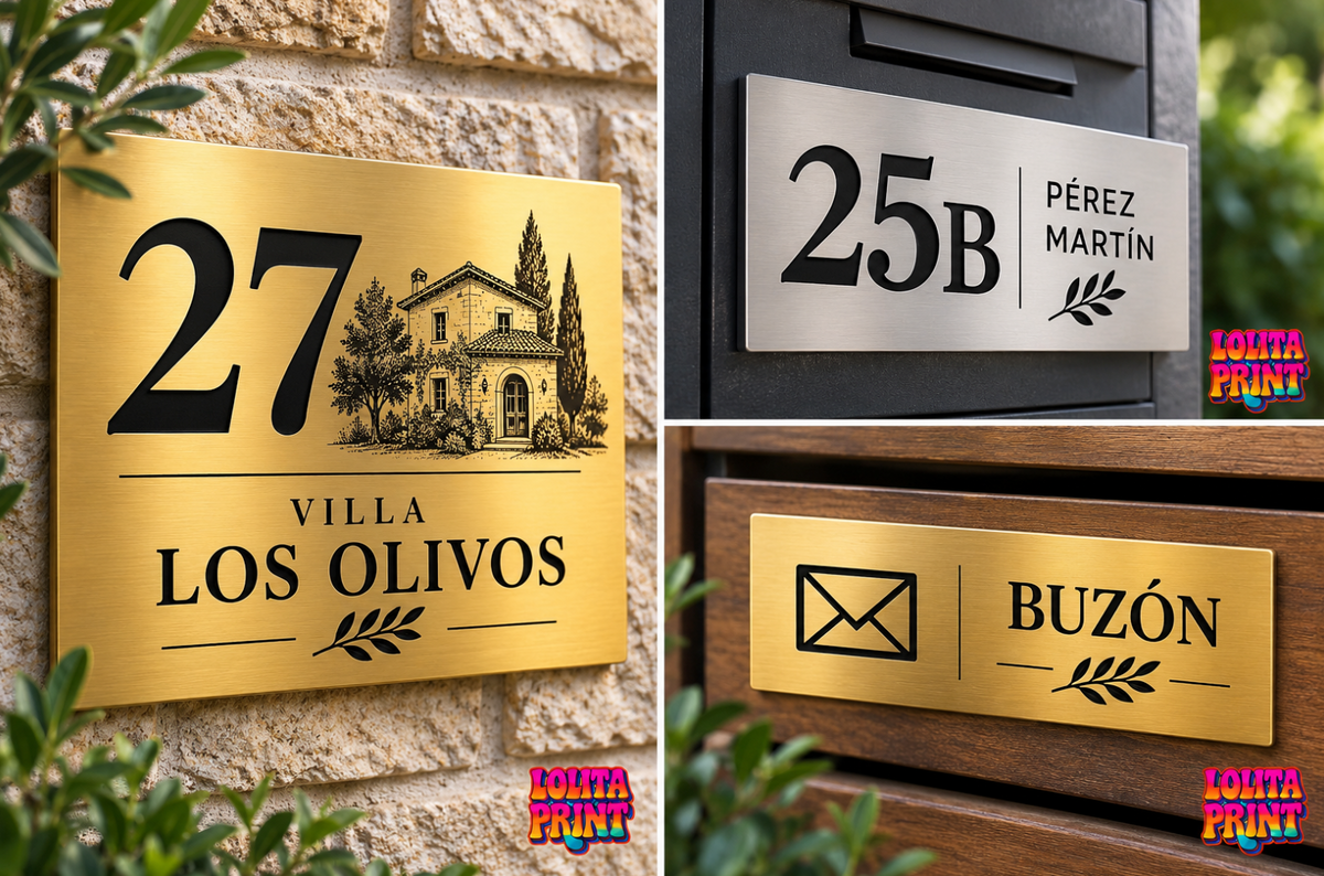 Placa de Buzón Personalizada en Metal