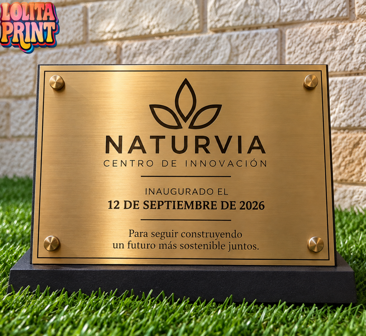 Placa de Inauguración Personalizada de Metal