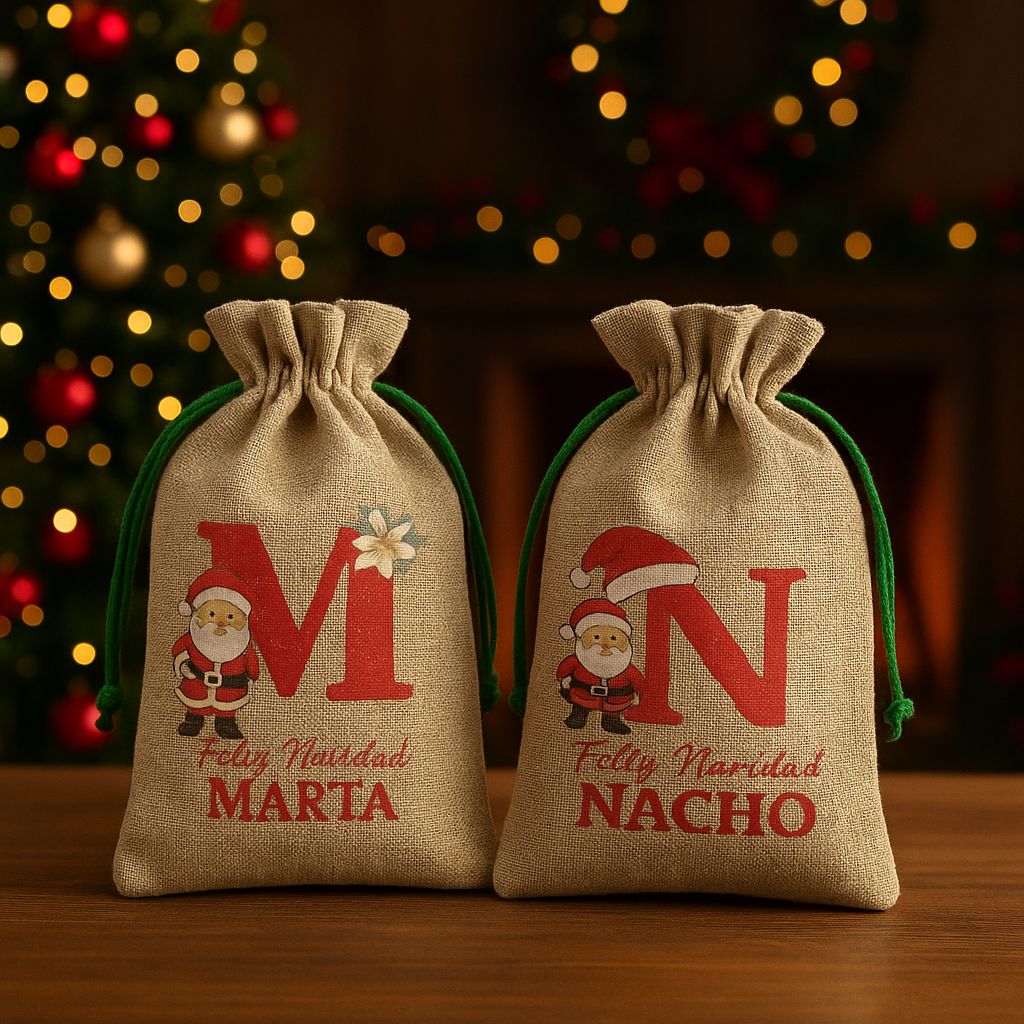 Saco de Navidad personalizado con nombre