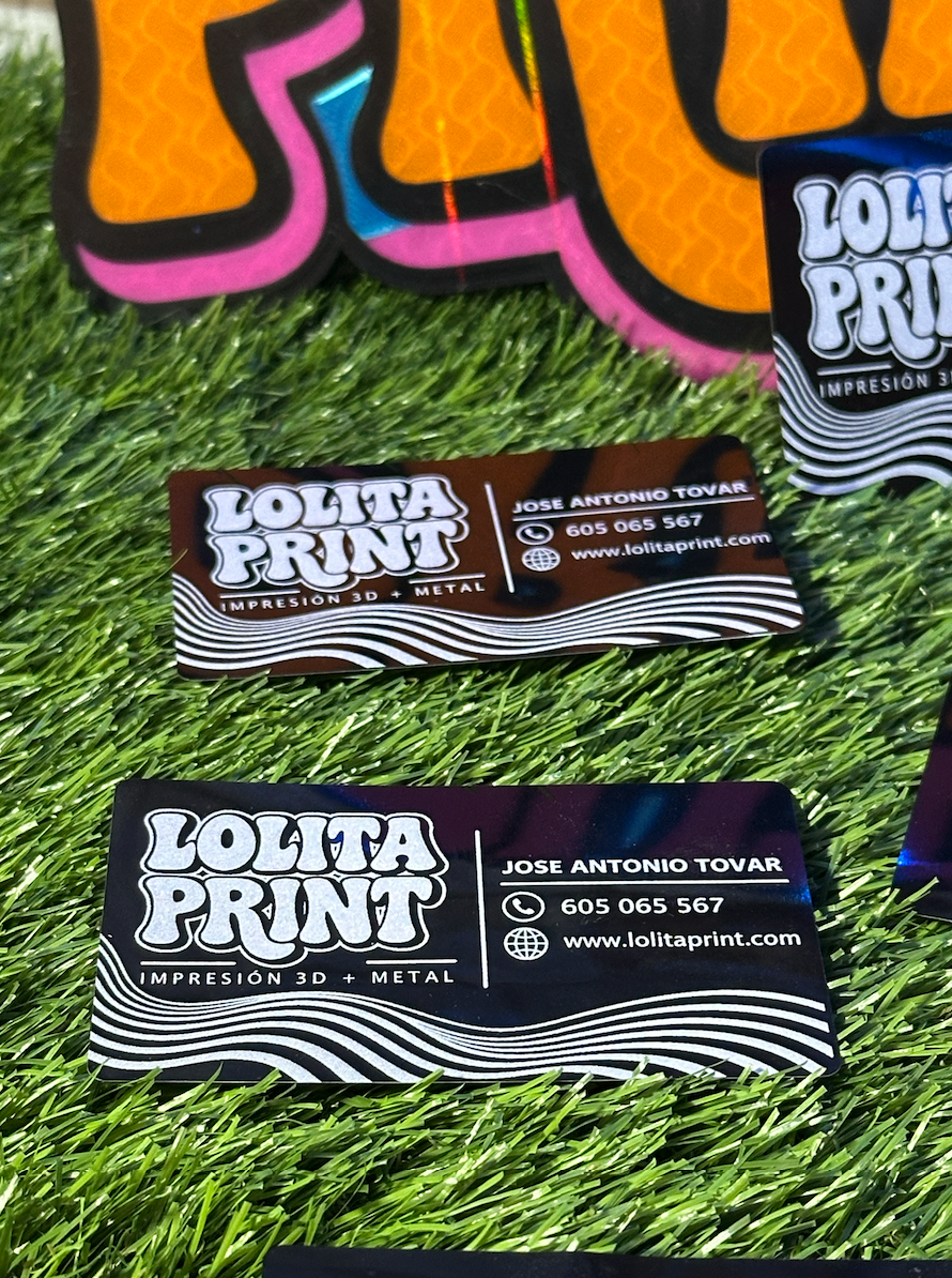Tarjetas de visita metálicas personalizadas