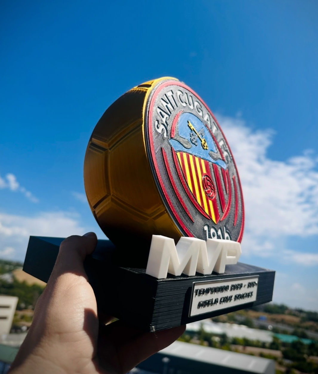 Trofeo MVP de Fútbol Personalizado