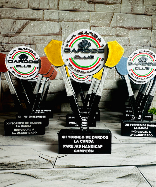 Trofeo de Dardos Personalizado