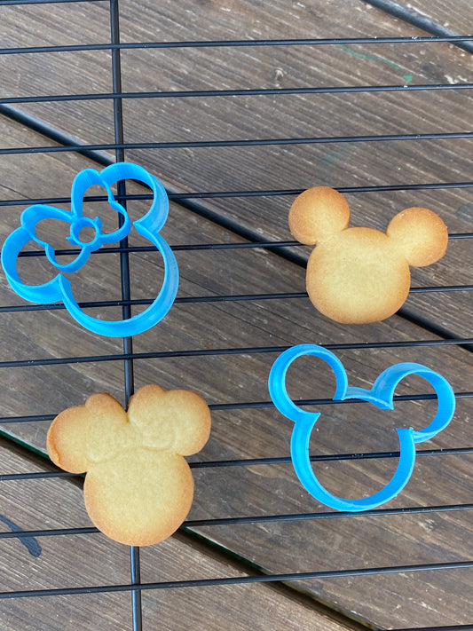Pack Cortadores de galletas Mickey y Minnie